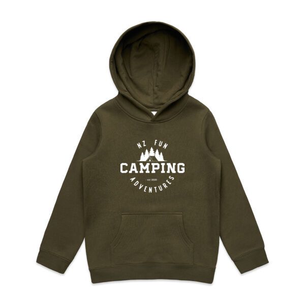 Kids Adventure Hoodie - NZFA Camping - Colours Thumbnail