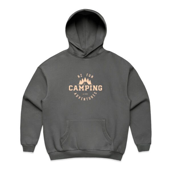 Womens Adventure Heavy Hoodie - NZFA Camping - Neutrals Thumbnail