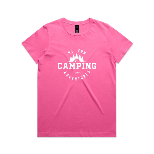 Womens Adventure Tee - NZFA Camping - Colours Thumbnail